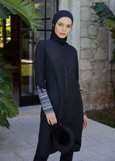 Spor Stil Tam Kapalı Mayo